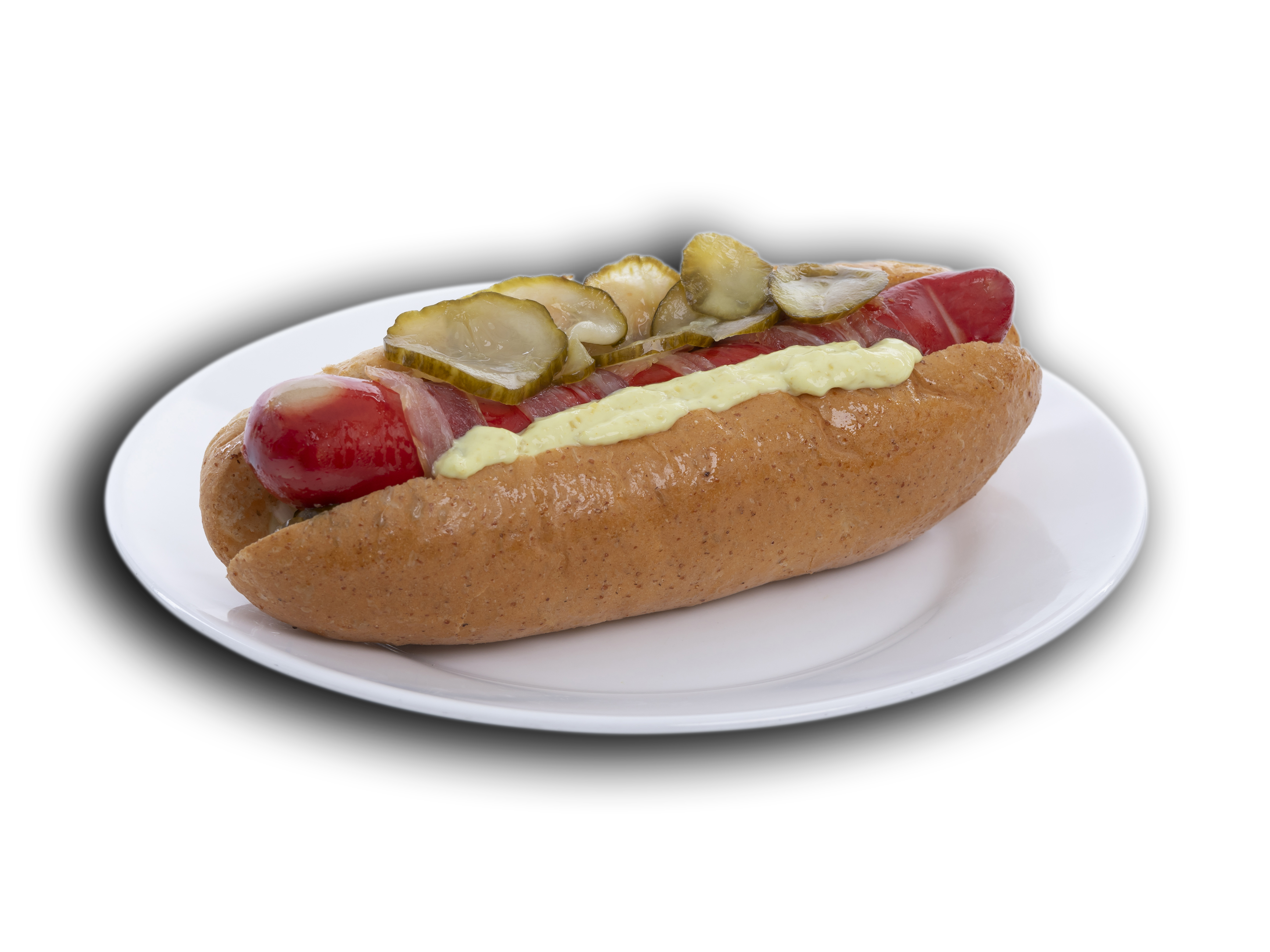 Hotdog m.<br>Rød knæk i svøb